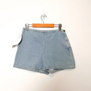 NWT American Apparel Stone Wash High Waist Tap Short